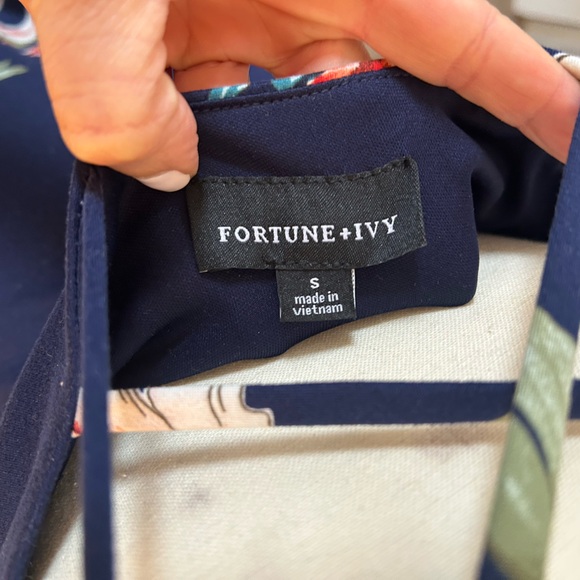 Fortune + Ivy Maxi Floral Dress with Criss Cross Back - Picture 6 of 6